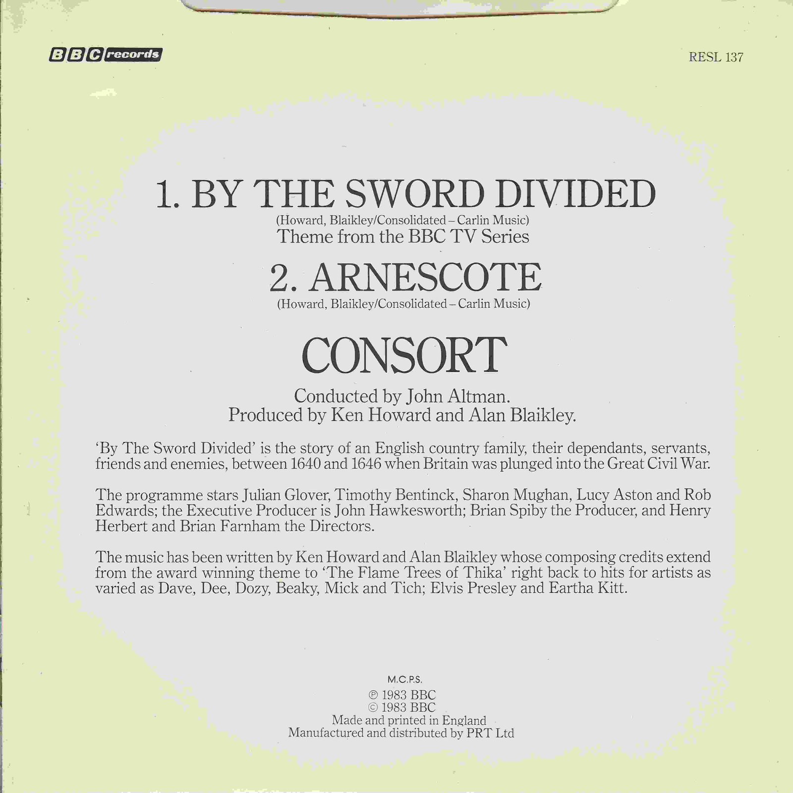 Back cover of RESL 137